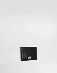 Eel skin card holder