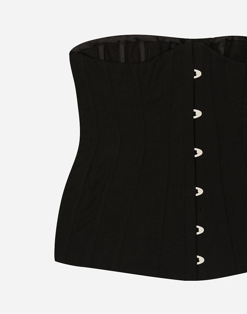 Cotton bustier belt
