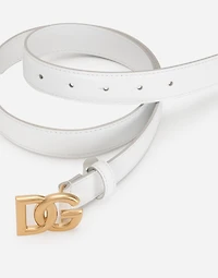 Calfskin belt with DG logo
