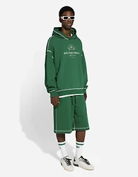Jogging shorts with embroidered logo