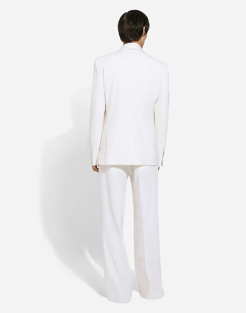 Single-breasted Martini-fit jacket with embroidery