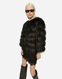 Faux fur jacket