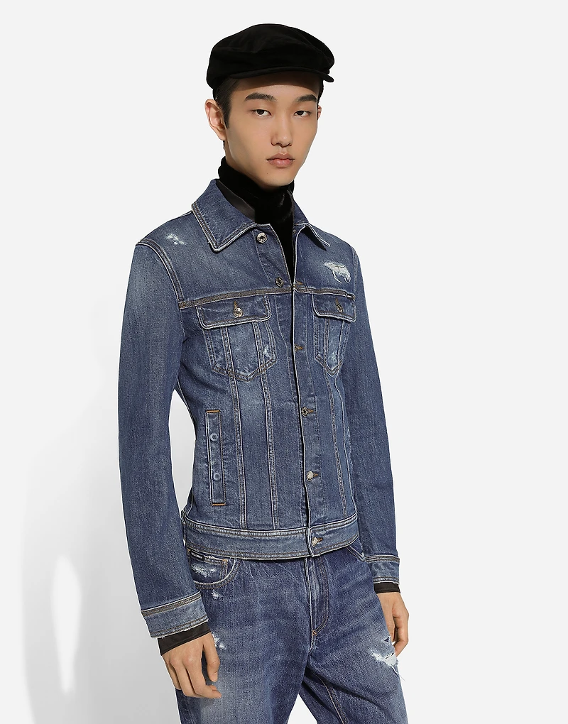 Stretch denim jacket