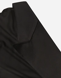 Long chiffon one-shoulder dress