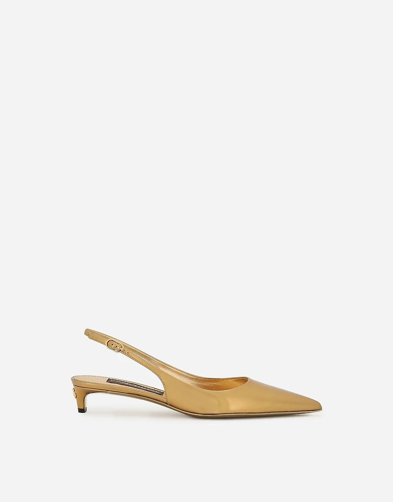 Calfskin slingbacks