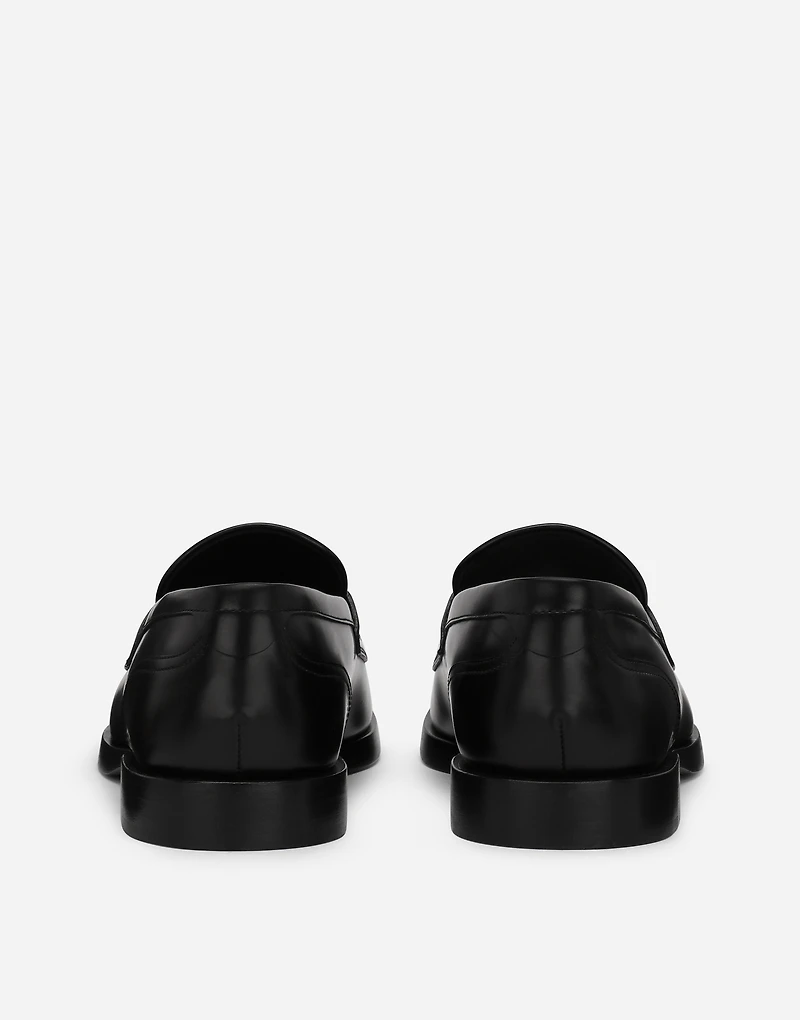 Brushed calfskin loafers