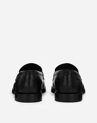 Brushed calfskin loafers