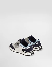 Mesh and split leather DG Running sneakers
