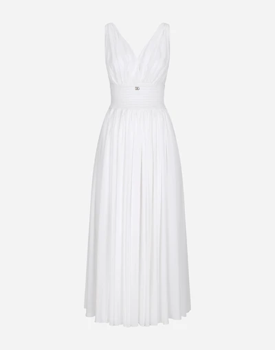 V-neck midi dress silk georgette