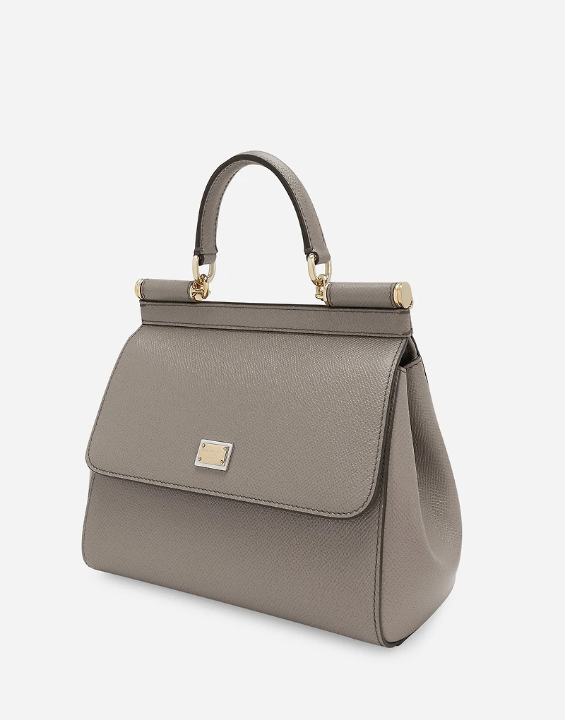 Medium Sicily handbag in Dauphine leather