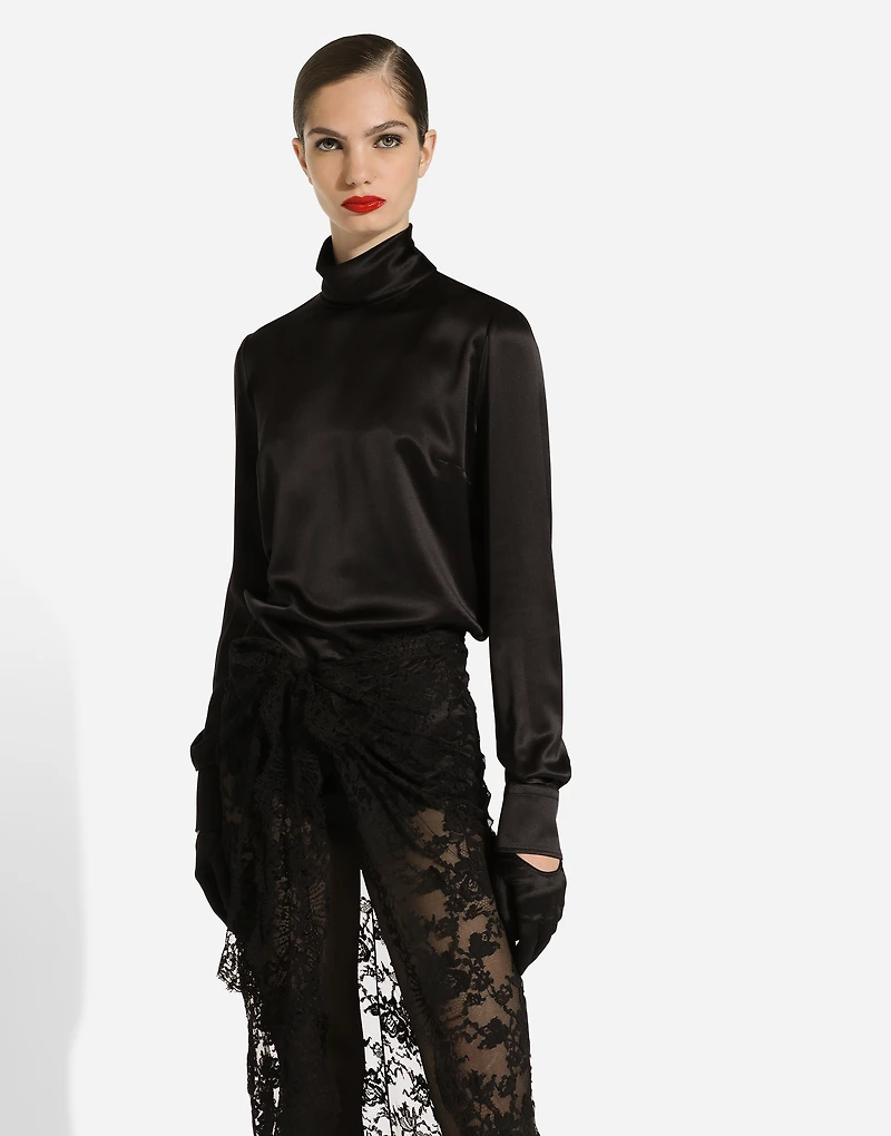 Silk satin blouse