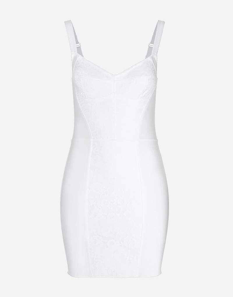 Corset-style slip dress