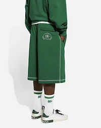 Jogging shorts with embroidered logo