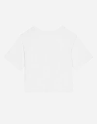 Jersey T-shirt with DG logo and bow
