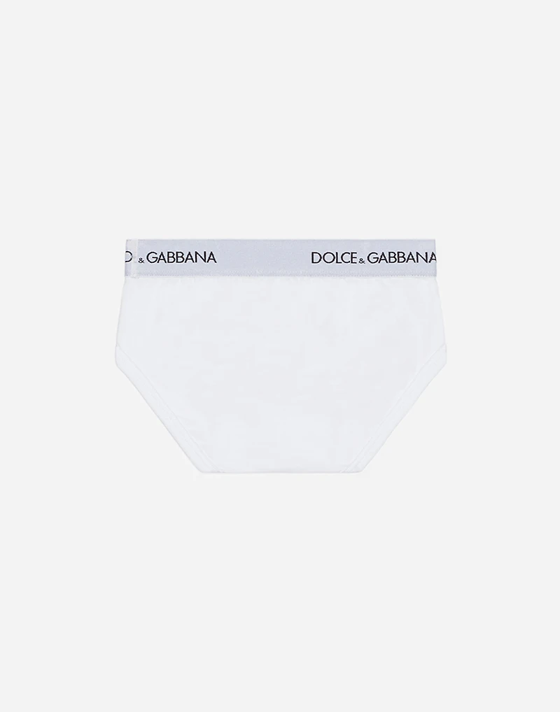 Jersey briefs two-pack with branded elastic