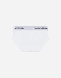 Jersey briefs two-pack with branded elastic
