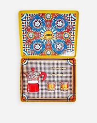 BOX MOKA SMALL + 2 PORCELAIN CUPS & 2 GOLDEN STIRRERS BIALETTI DOLCE&GABBANA