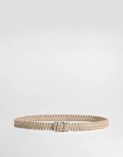 Woven goatskin belt
