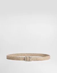 Woven goatskin belt