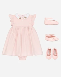 Nappa leather newborn ballet flats