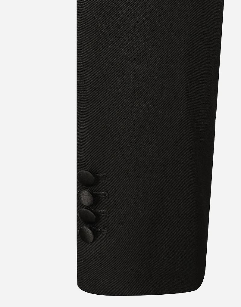 Wool gabardine Spencer tuxedo jacket