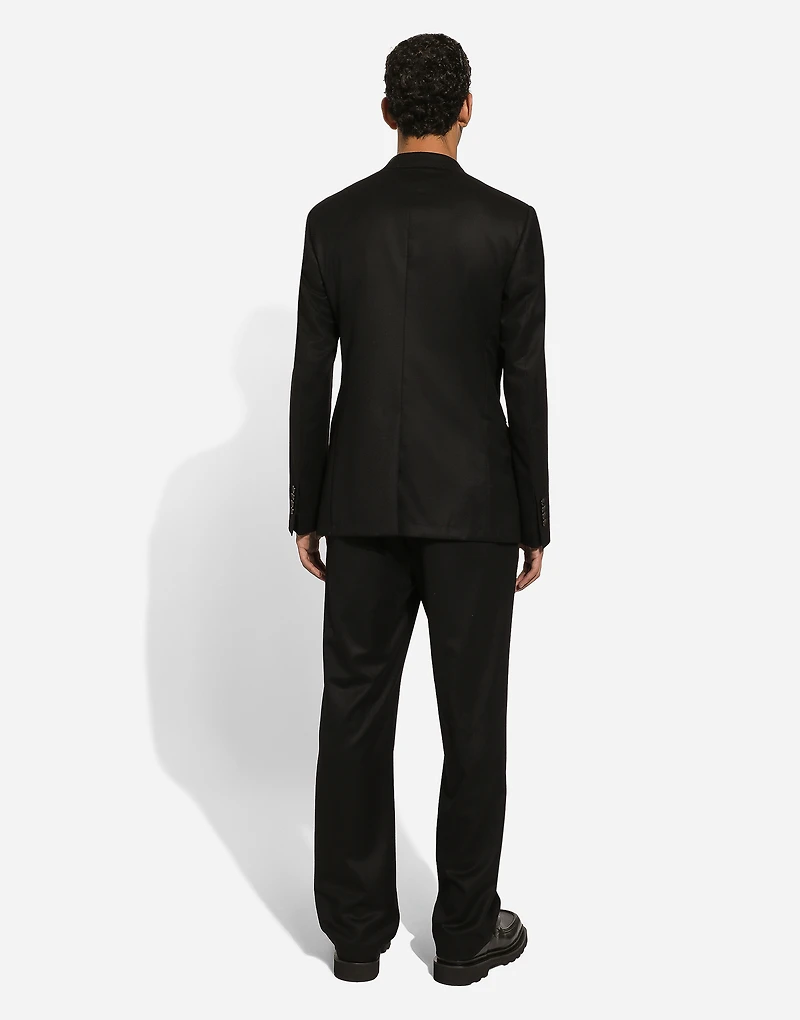 Double-breasted wool Taormina-fit jacket