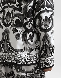 Majolica-print twill vanity shirt