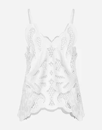 Cotton top with cut-out detailing