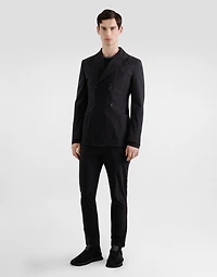 Double-breasted portofino canvas jacket