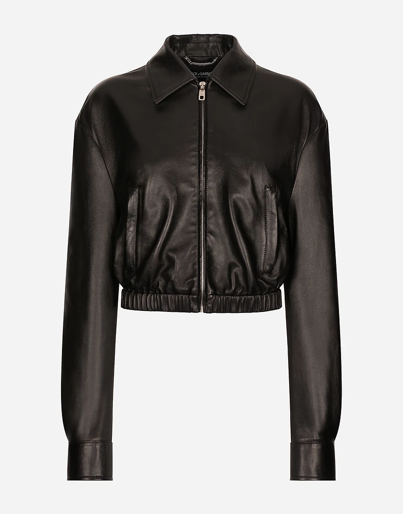 Lambskin bomber jacket