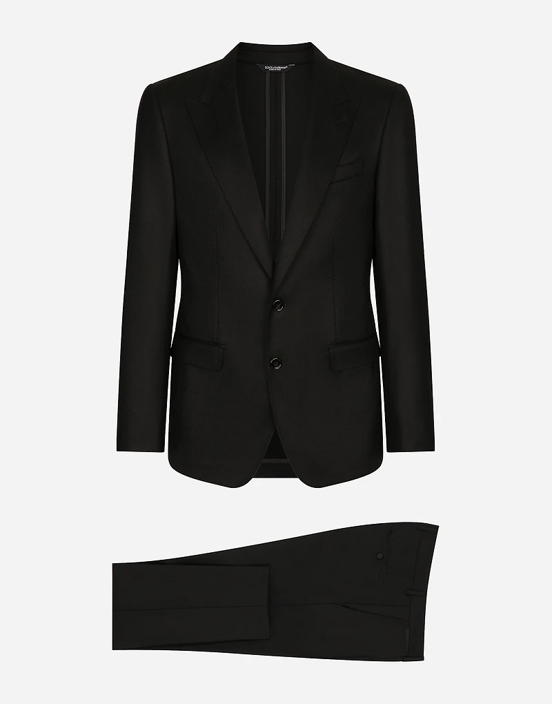 Single-breasted tuxedo suit