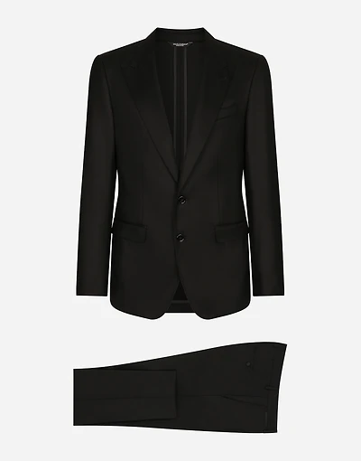 Single-breasted tuxedo suit