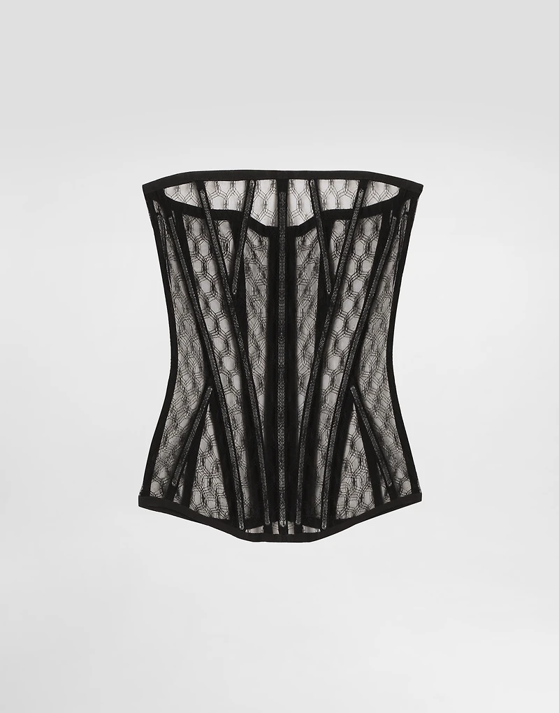 Mesh tulle corset