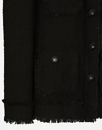 Single-breasted tweed jacket