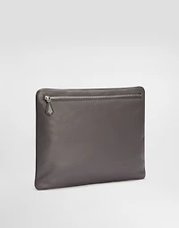 Calfskin nappa leather pouch