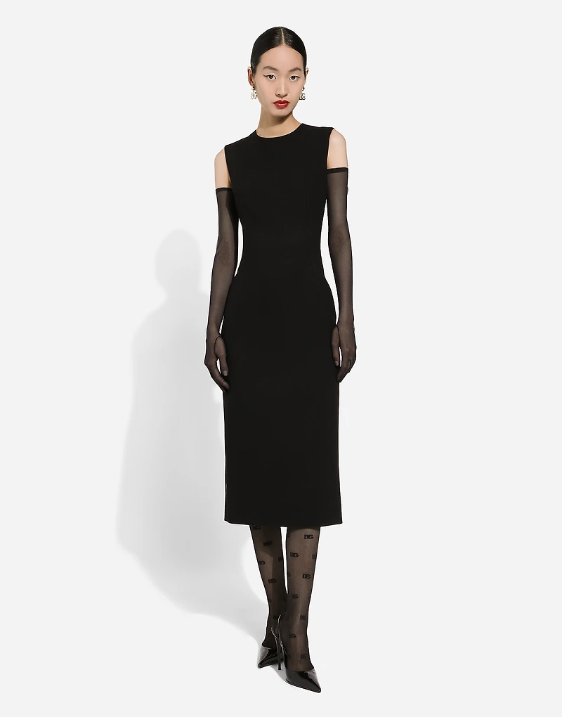 Wool sheath dress