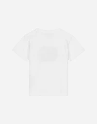 Jersey T-shirt with floral DG print