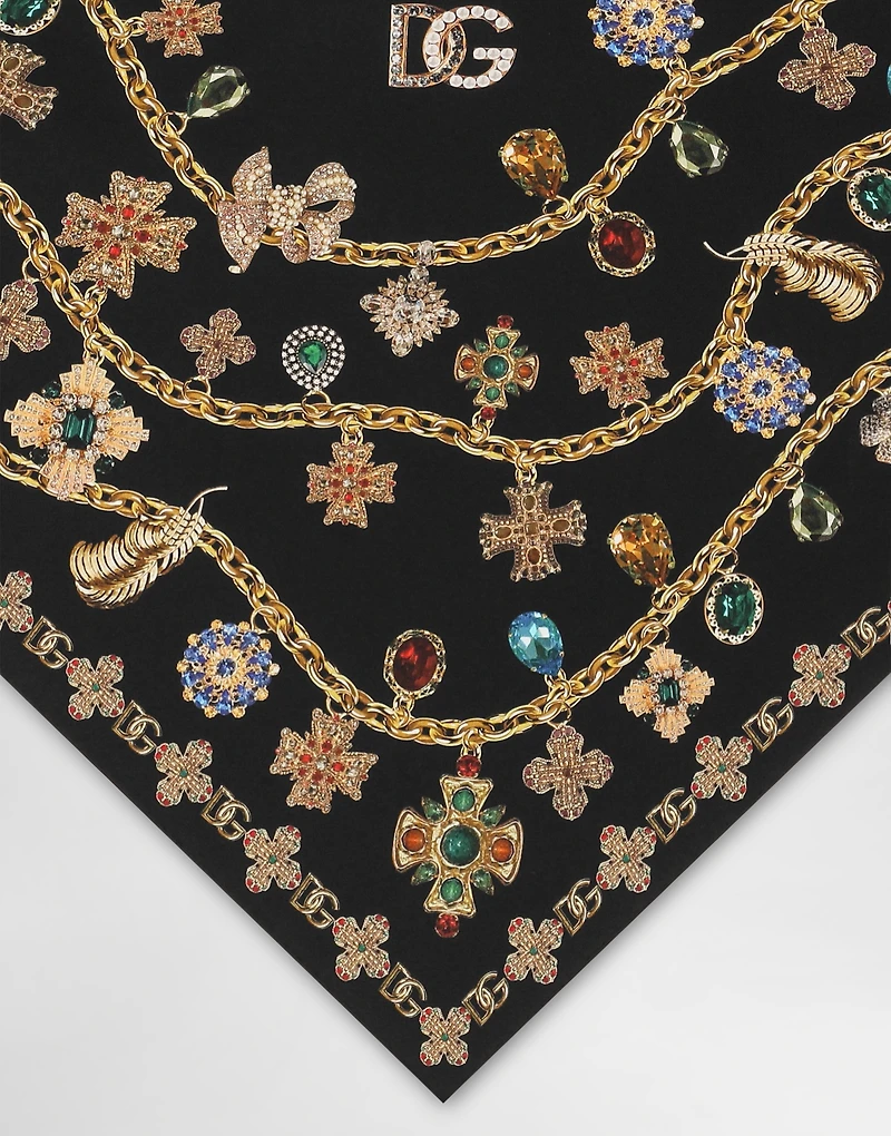 Silk twill stole