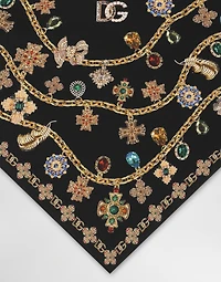Silk twill stole