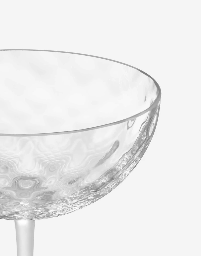 Hand-Blown Murano Champagne Glass