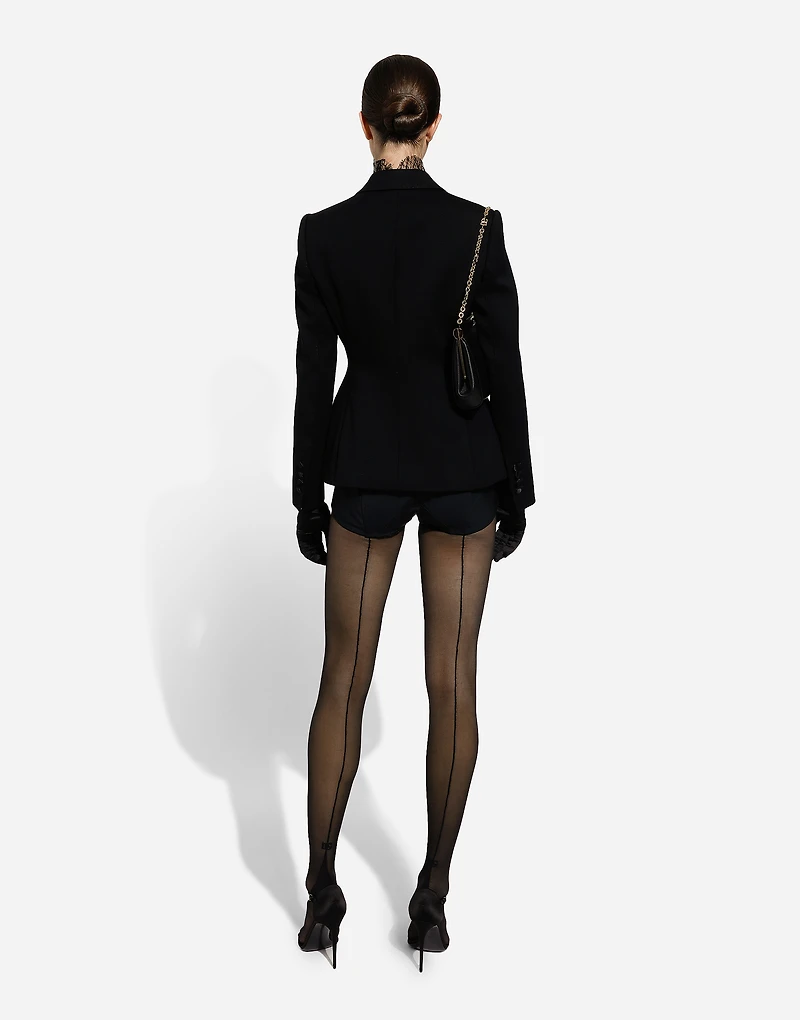 Double-breasted Dolce tuxedo jacket double stretch wool