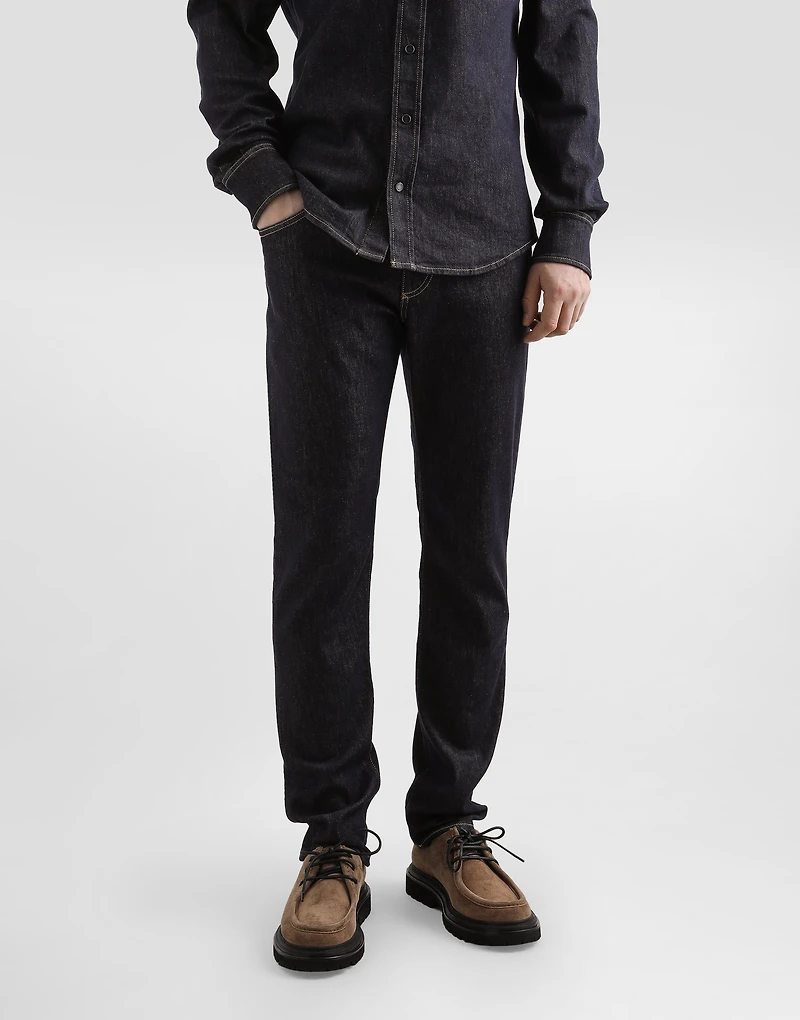 Slim-fit stretch cotton jeans