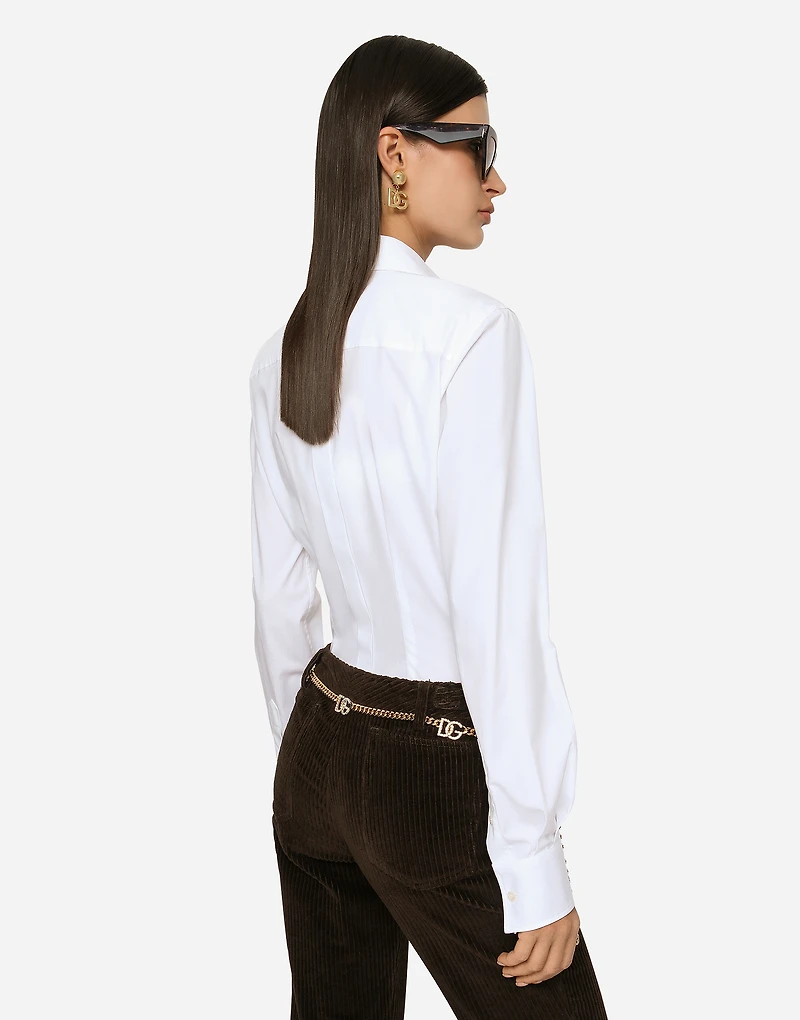 Stretch poplin shirt