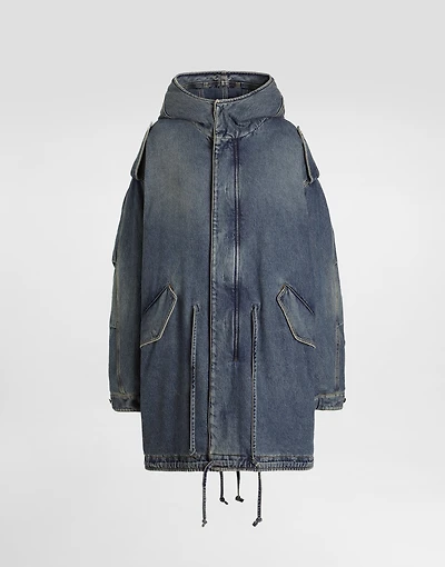 Padded denim jacket