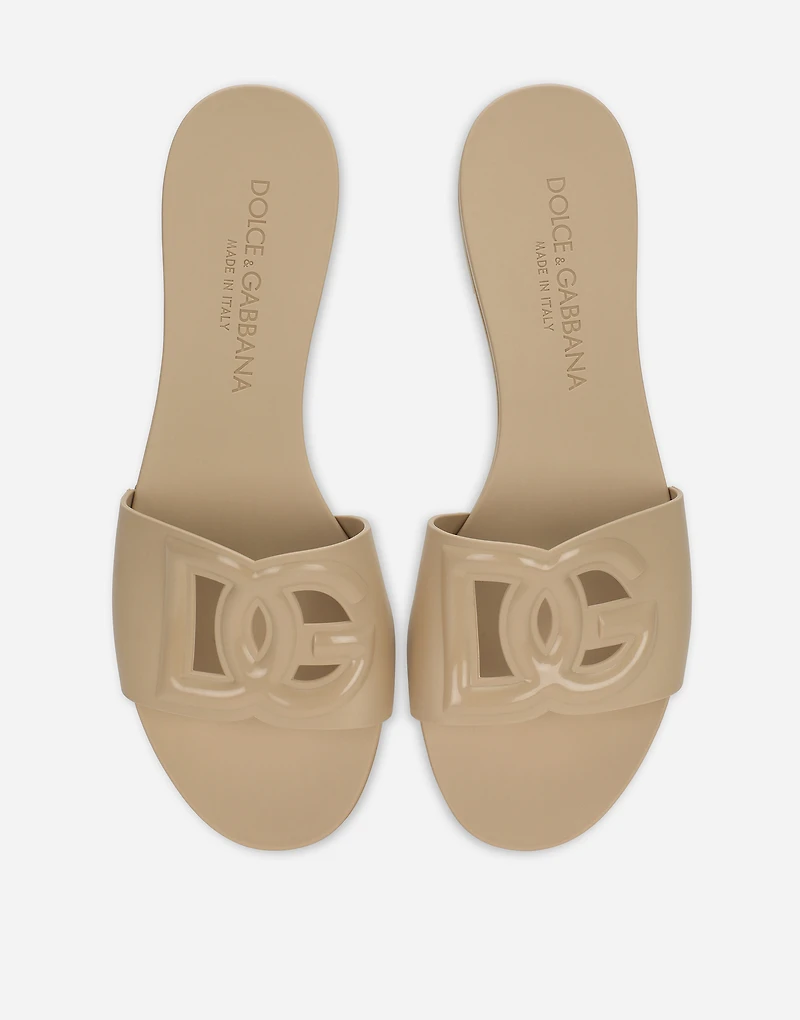 Rubber beachwear sliders