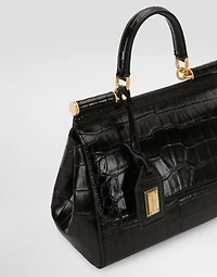 Medium Sicily handbag in alligator leather