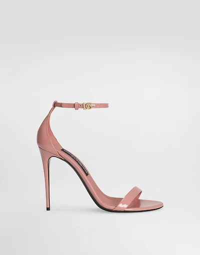 Polished calfskin sandals