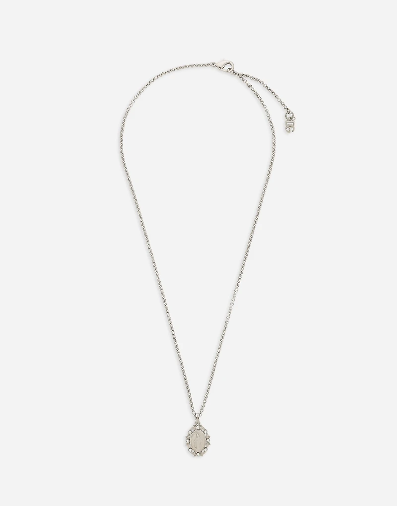 Pendant necklace with crystals
