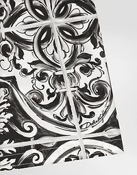 Majolica-print canvas medium boxer shorts