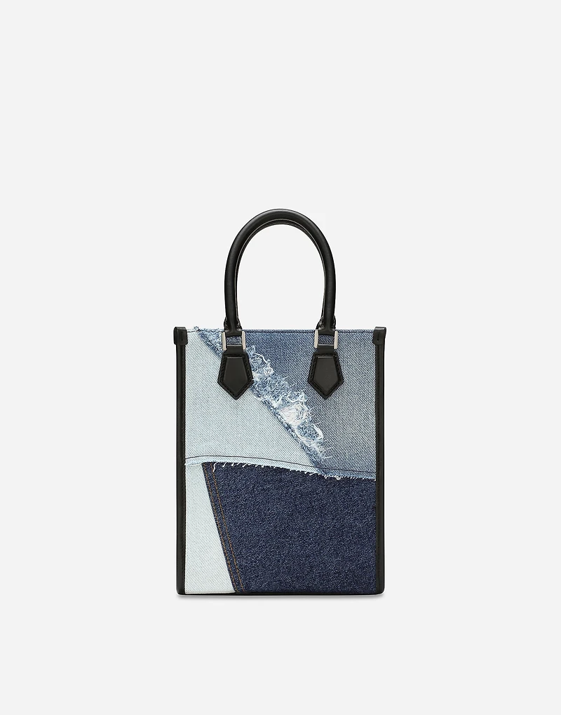 Small patchwork denim bag